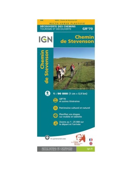 LE CHEMIN DE STEVENSON GR 70 - IGN