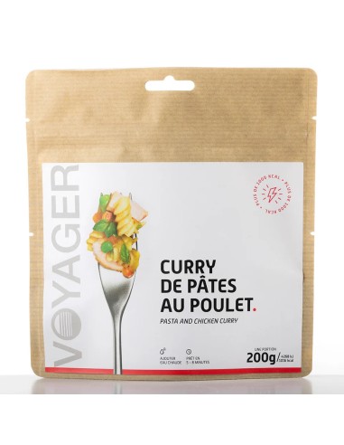 CURRY DE PATES AU POULET + 1000 KCAL