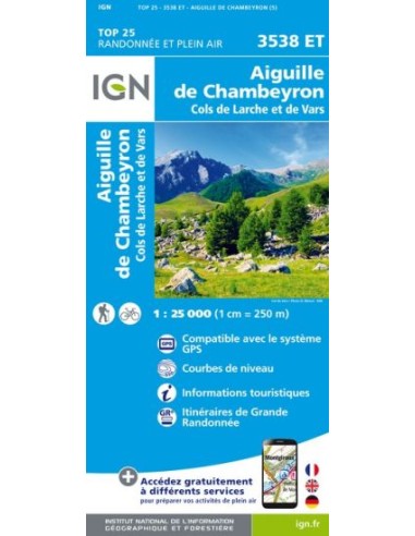 3538ET AIGUILLE DE CHAMBEYRON COLS DE LARCHE ET DE VARS