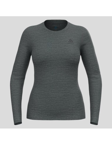 W MERINO 200 BL TOP CREW NECK L/S